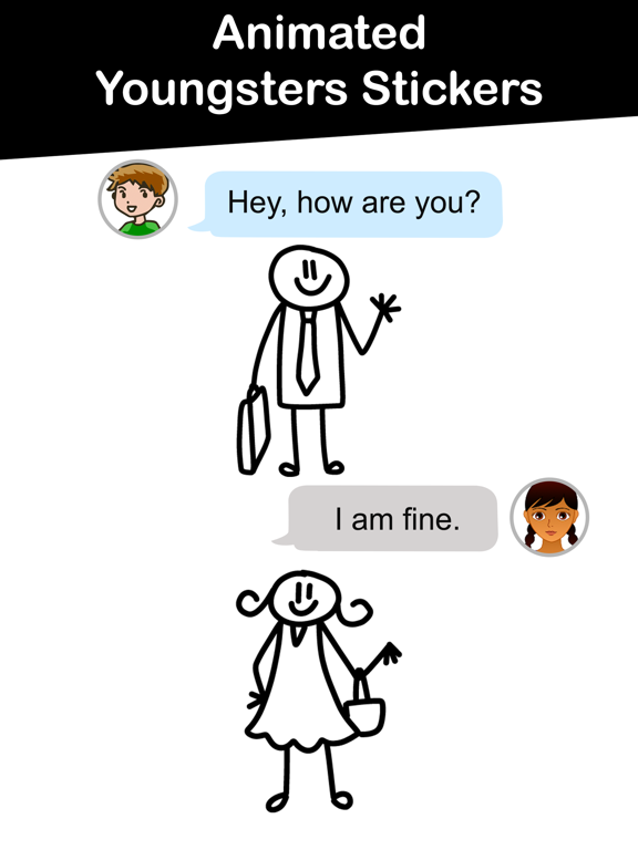 Screenshot #5 pour Animated Youngsters Stickers