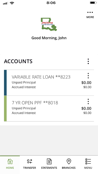 Louisiana Land Bank Ag Banking Screenshot