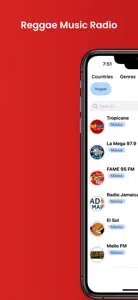 Reggae Music Radio Stations FM screenshot #1 for iPhone