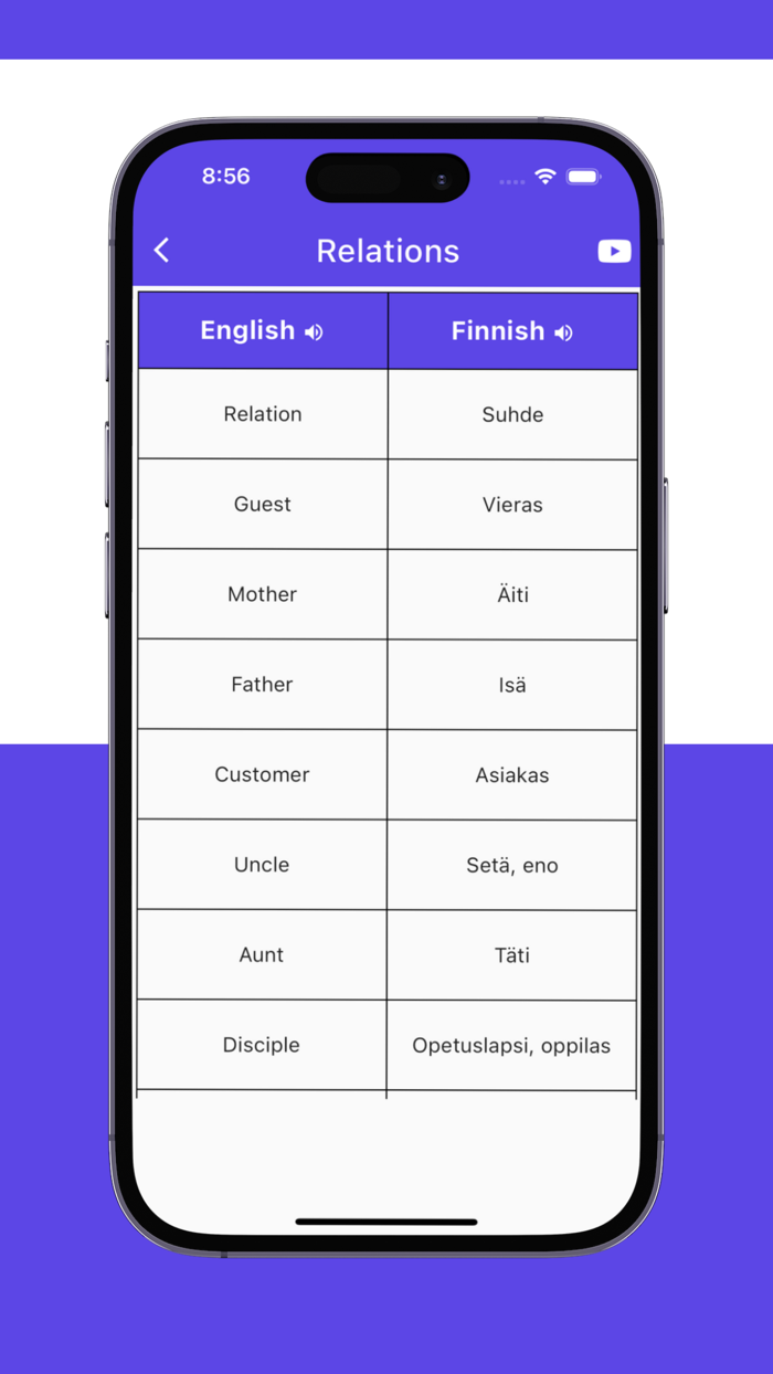 Finnish Words App