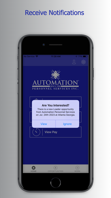 Automation Personnel Services Screenshot