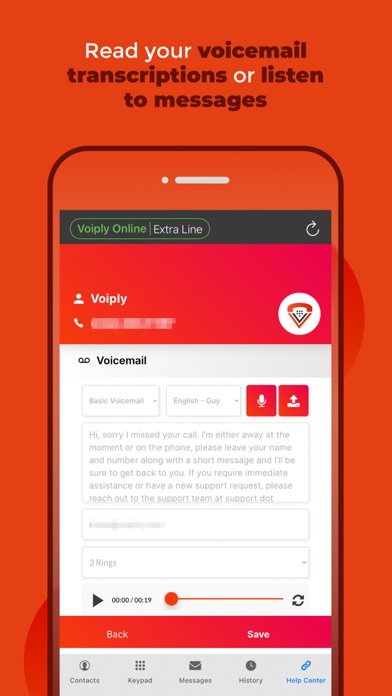Voiply Mobile App Screenshot