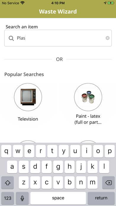 Stearns County Waste Wizard Screenshot