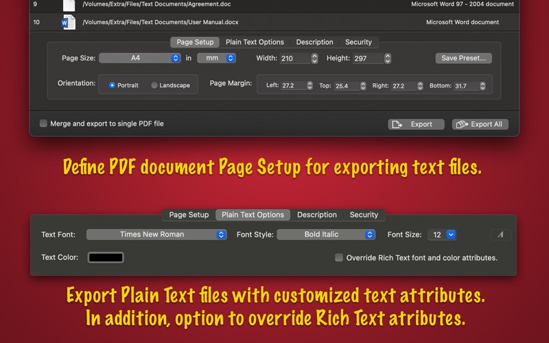 How to cancel & delete text to pdf -a batch converter 4