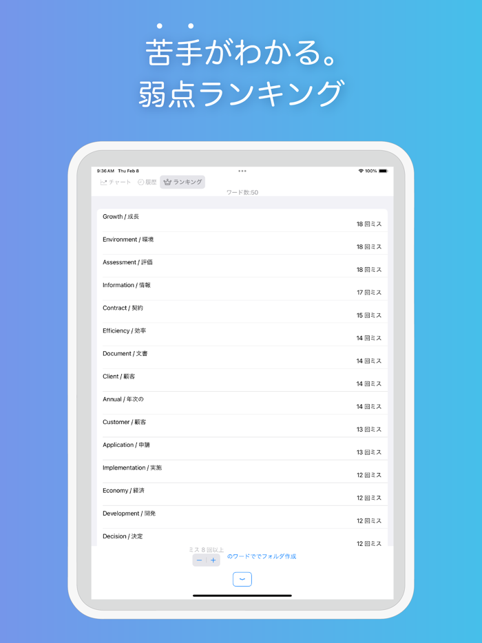発音英単語帳-しゃべって記憶強化。自動ループ再生可
