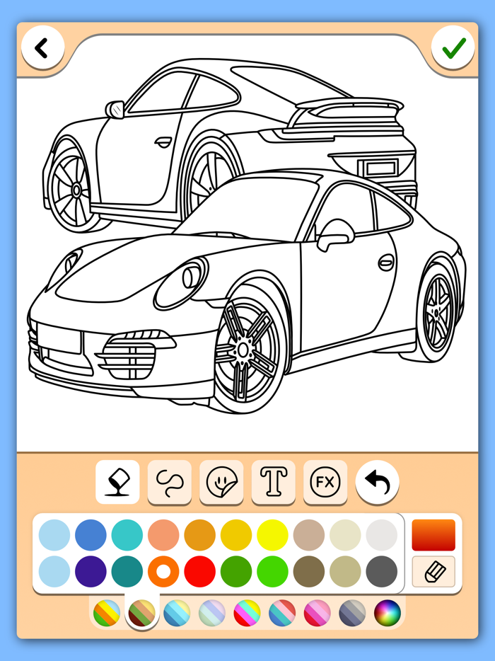 Cars coloring book game