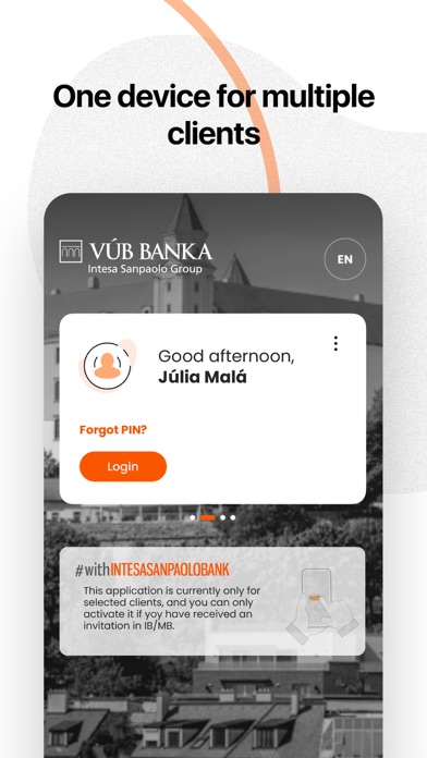 VÚB Banking Screenshot