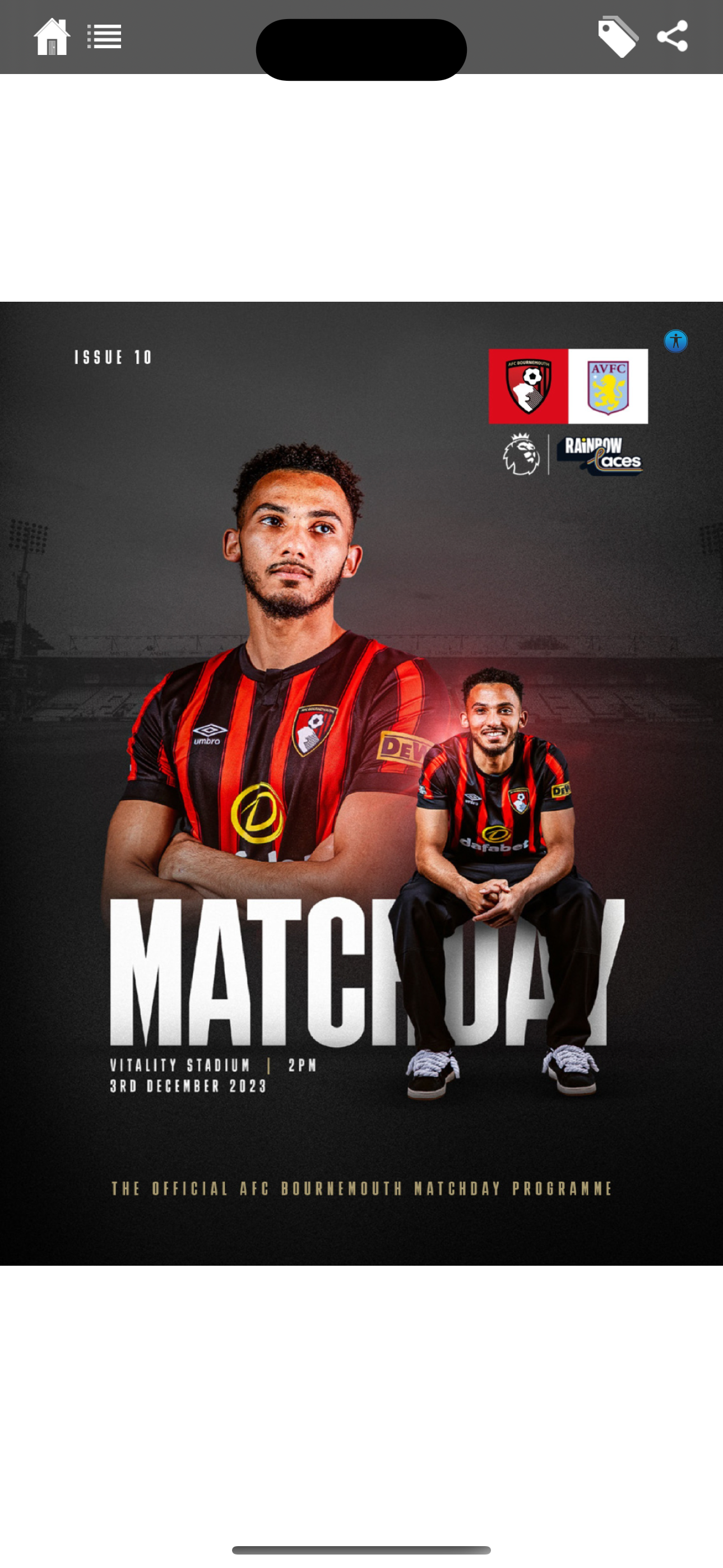 MATCHDAY - AFC Bournemouth