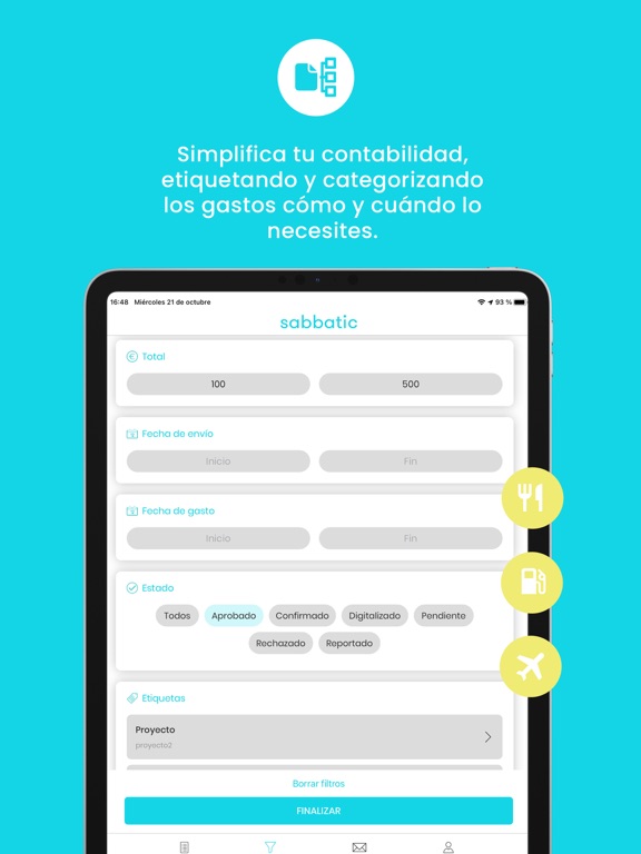 Screenshot #5 pour Sabbatic - Control de gastos