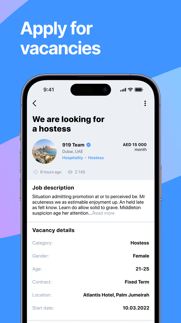 919 — Job Search App