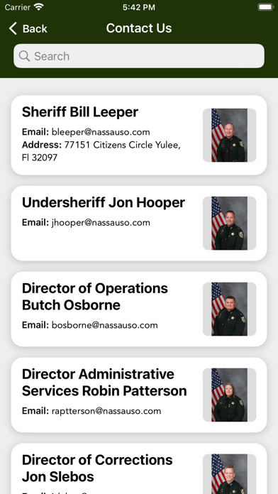 Nassau County Sheriff (FL) Screenshot