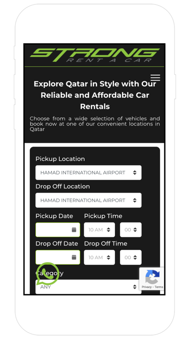 Strong Car Rental Screenshot