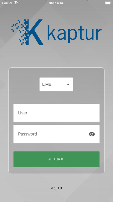 Kaptur Software Screenshot