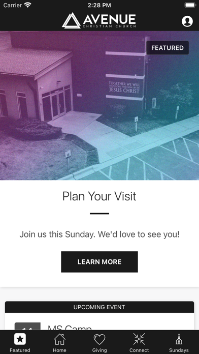 Avenue Christian Church Screenshot