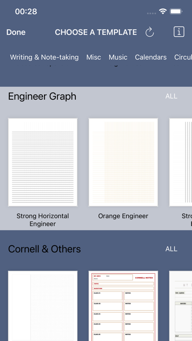 PDF Templates Notes Screenshots