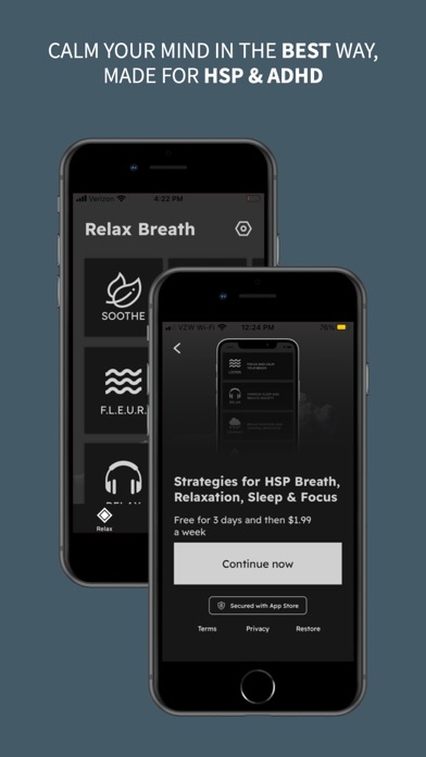 Relax Breath HSP ASMR Screenshot 2 - AppWisp.com