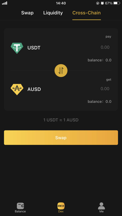 Pleiades Wallet Screenshot