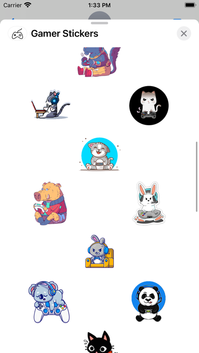 Screenshot #2 pour Gamer Stickers