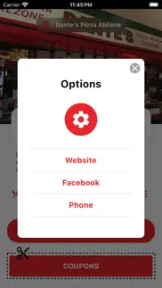 dante’s pizza abilene iphone screenshot 4