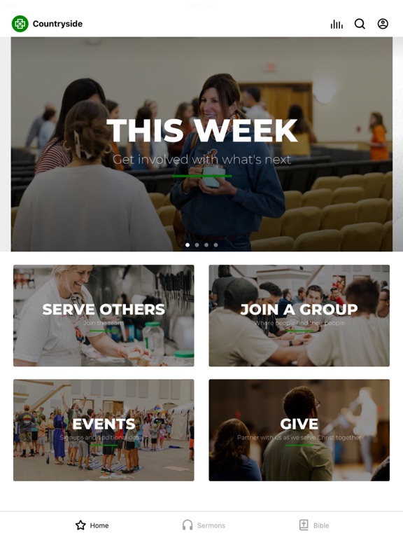 Countryside Church Stillwater iPad screenshot 1 - Education app