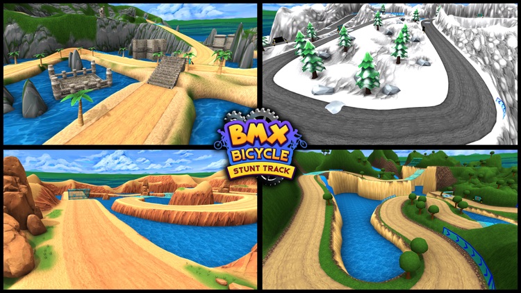 BMX Bicycle Stunts Race Games screenshot-3