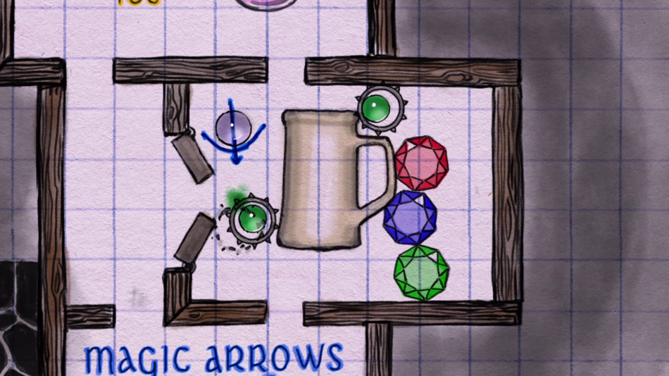 Graph Paper Dungeon (iOS) 由: Jesse Spiro Graph Paper Dungeon (iOS) 由: Jesse Spiro