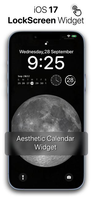 ‎Widget de calendario: captura de pantalla de widgets de fecha