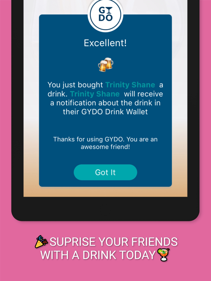 GYDO. Buy A Friend A Drink