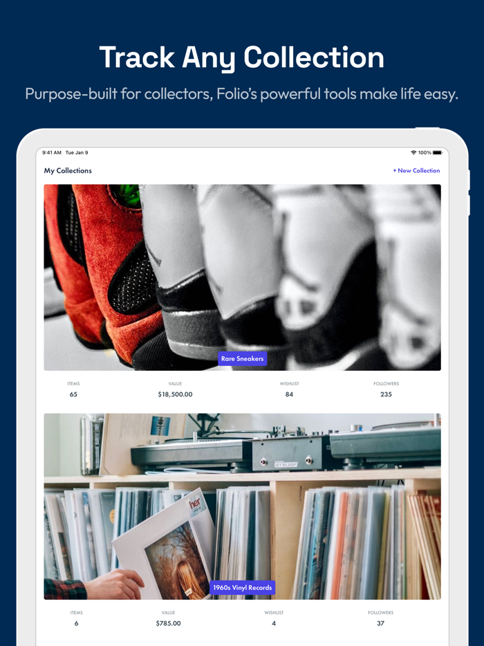Folio Collectibles Tracker