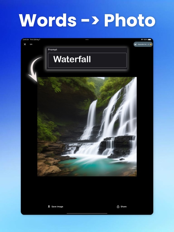 AI Photo Generator, Art Maker iPad screenshot 2 - Productivity app