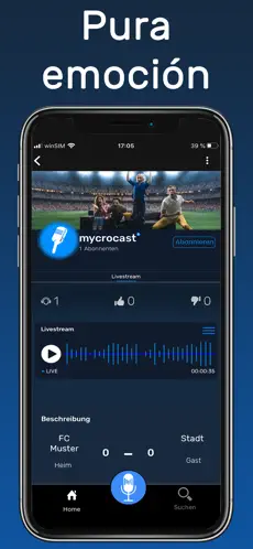 Captura 1 mycrocast - Social Audio iphone