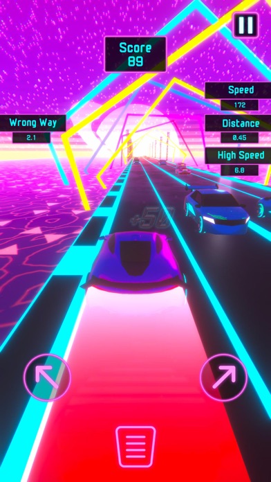 Neon Racer - Retro City Screenshot