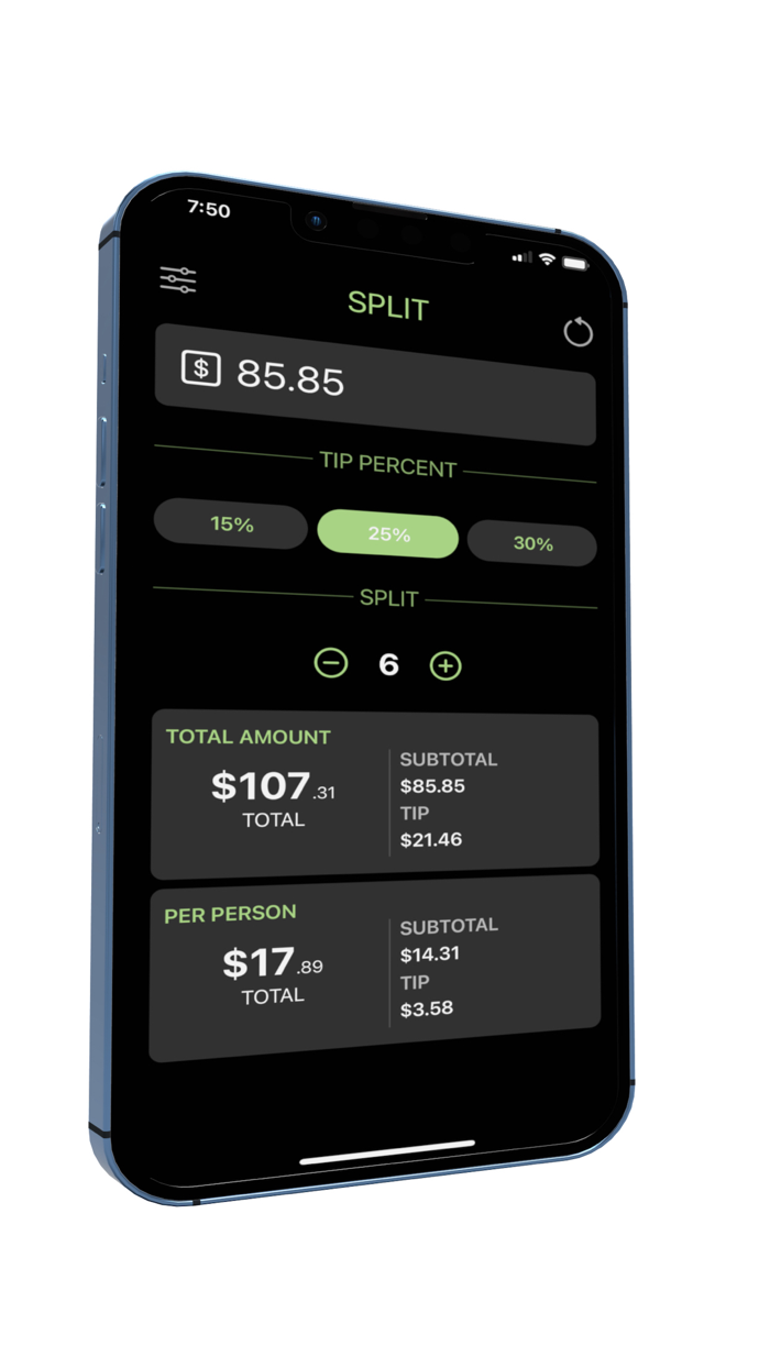 Split Tip Calculator