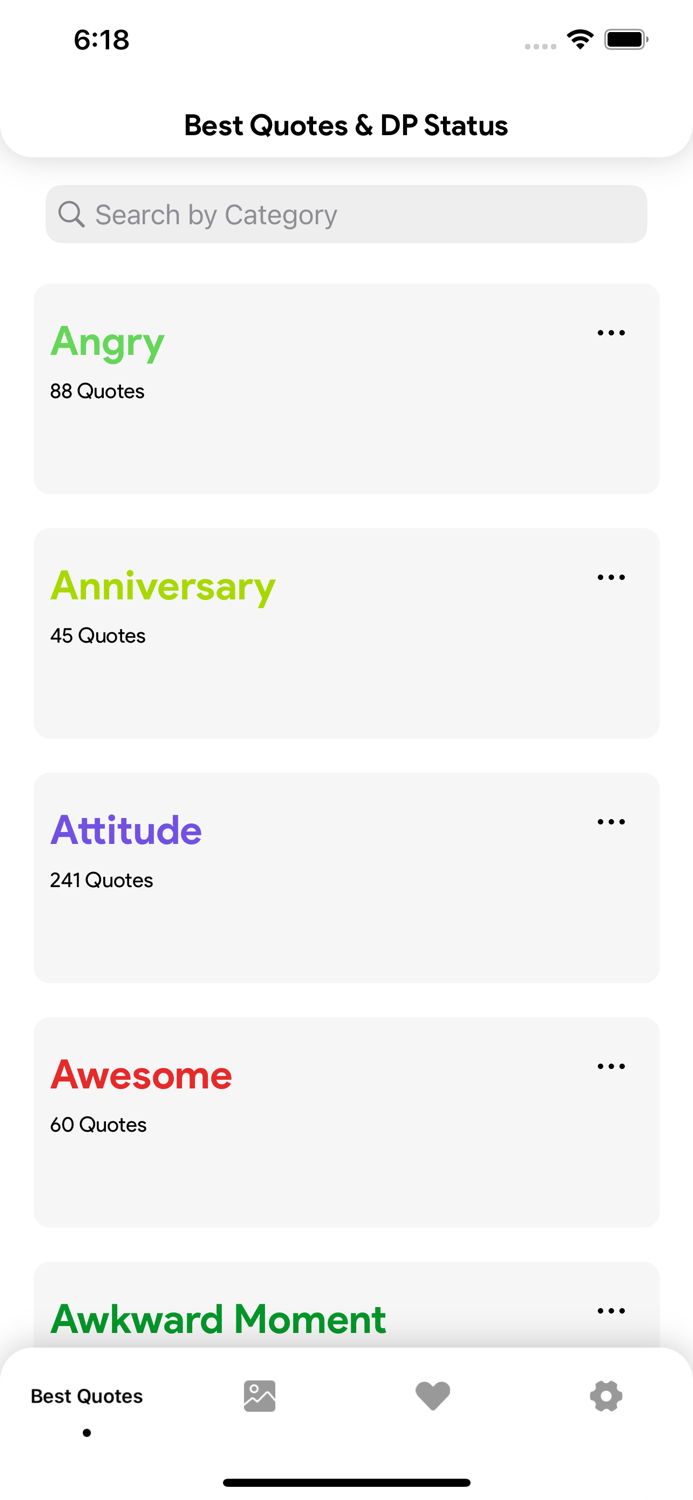 Best Quotes and DP Status