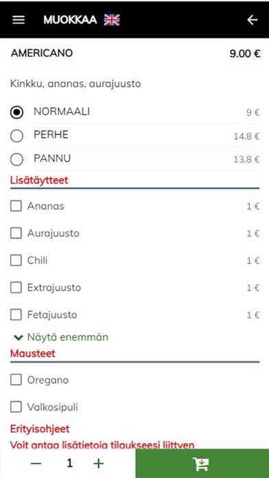 Korson Pizzakeskus Screenshot