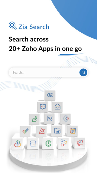 Screenshot #1 pour Search across Zoho- Zia Search