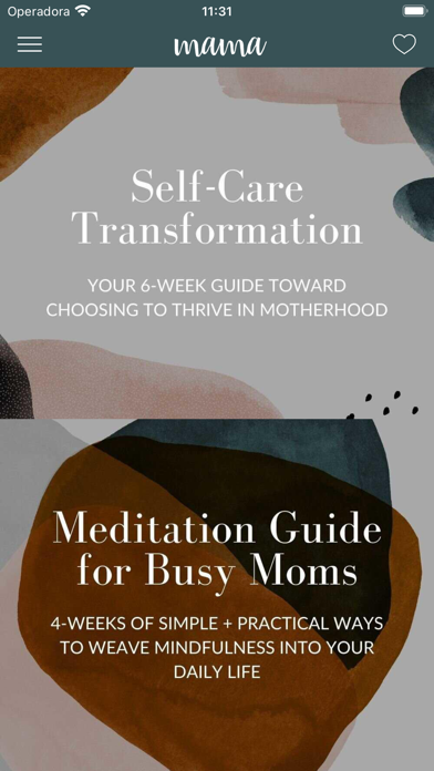 mama—daily self-care for moms Screenshot