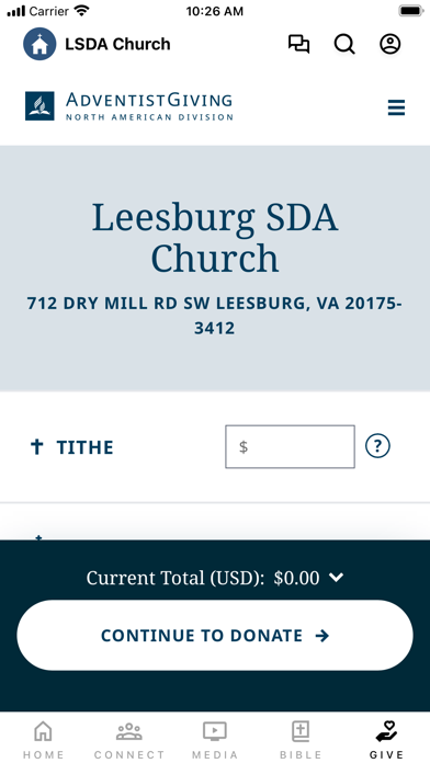 Leesburg SDA Church Screenshot