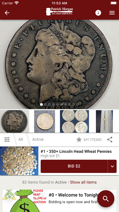 PMorgan Auctions iPhone screenshot 3 - Business app