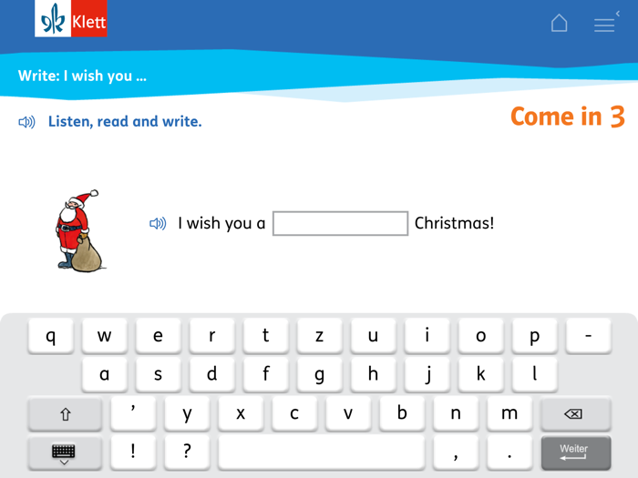 Come in - Wortschatz üben