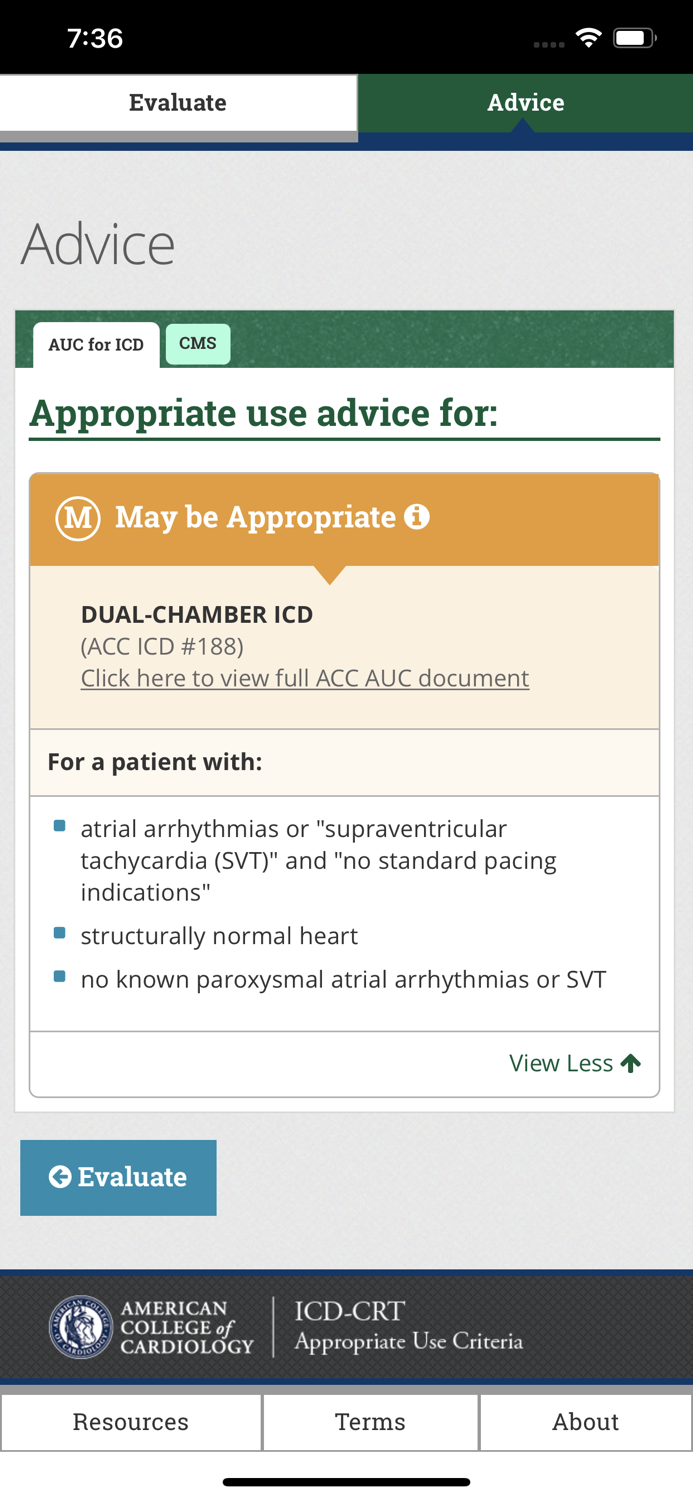 ICD-CRT Appropriate Use