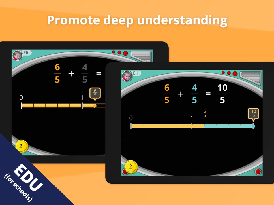 #4. Teachley Fractions Boost2 EDU (iOS) 来自: Teachley