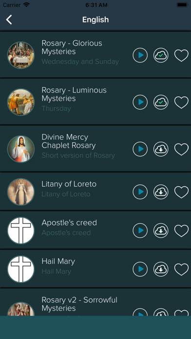 Prayers Audio & Rosary Screenshot