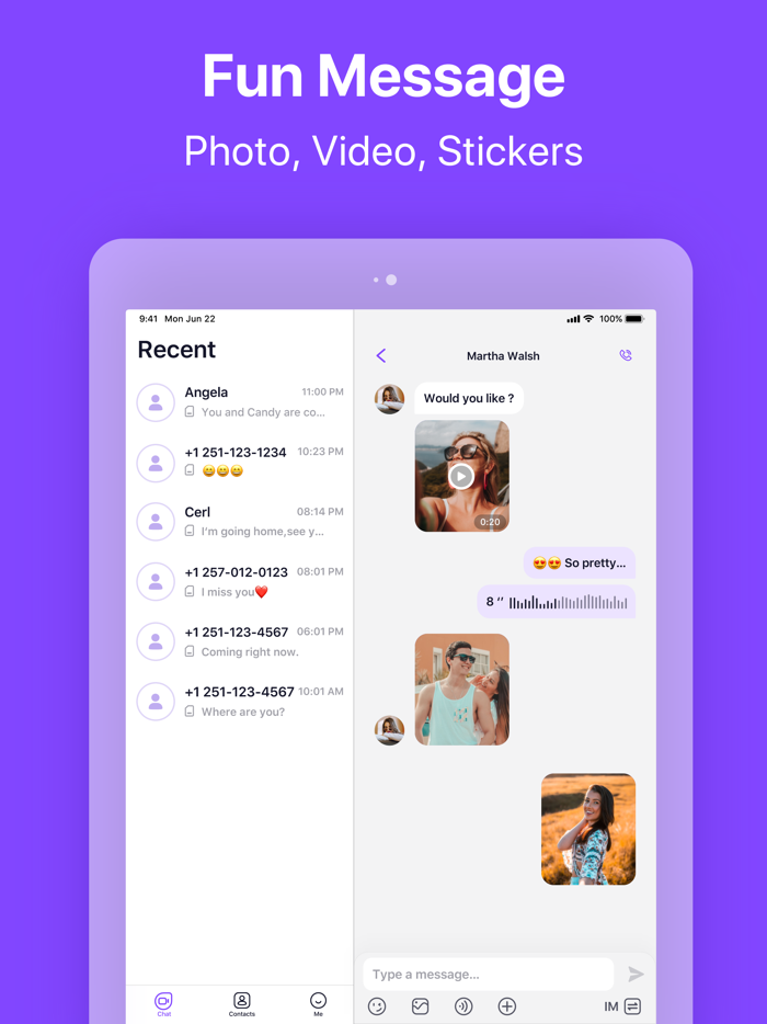 Dual Video Chat  Phone Number