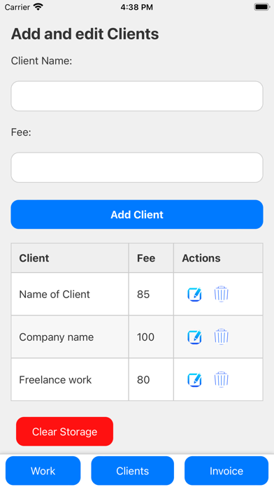 TimeTrackInvoicer Screenshot