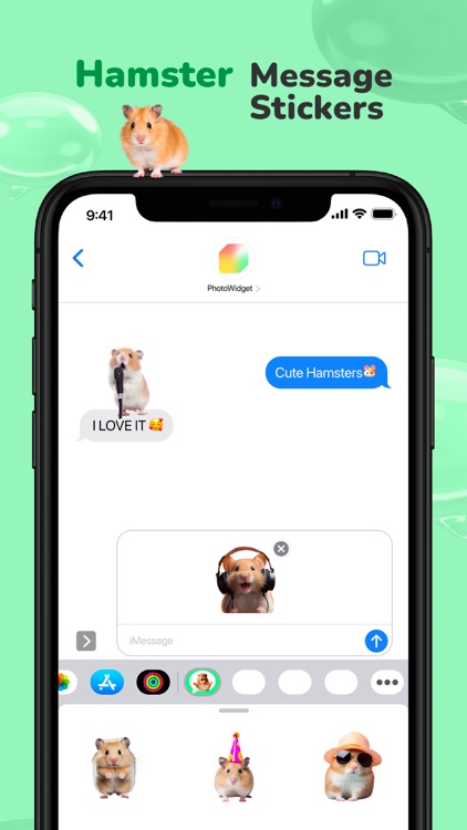 Message Stickers : Hamster