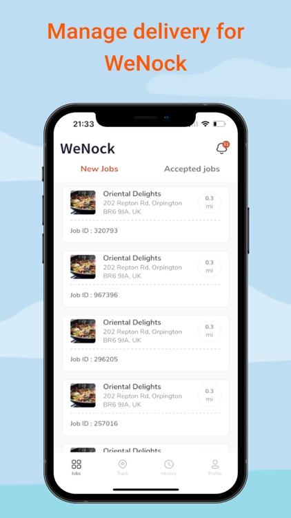 WeNock Delivery App