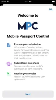 mobile passport control iphone screenshot 1