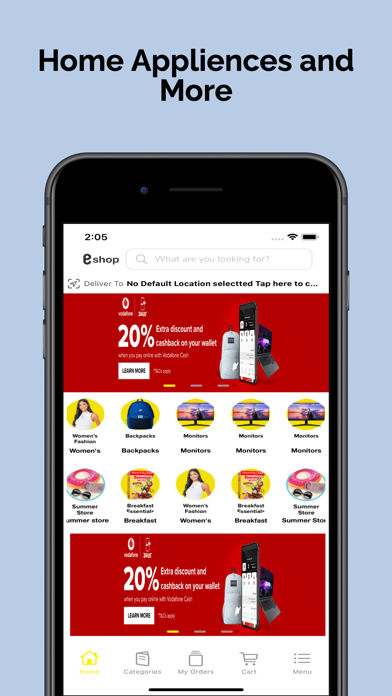 e-shop App Screenshot