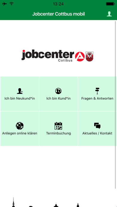 Jobcenter Cottbus mobil Screenshot